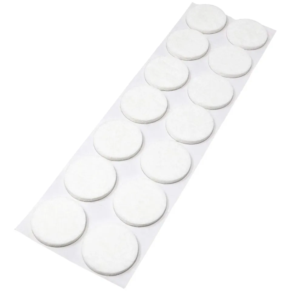 Adsamm Feltrini Adesivi Bianchi 32 mm 14 Pezzi 3,5 mm