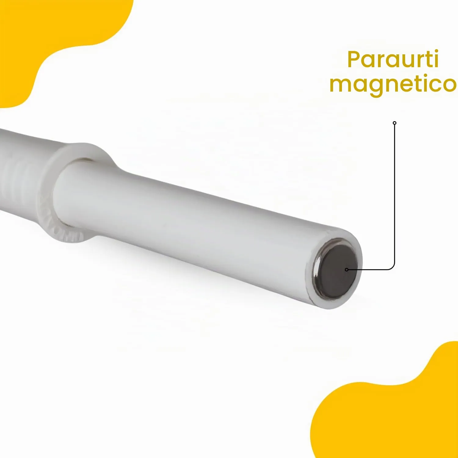 Indaux Impulse pistoncino push to open 55mm grigio chiaro magnete