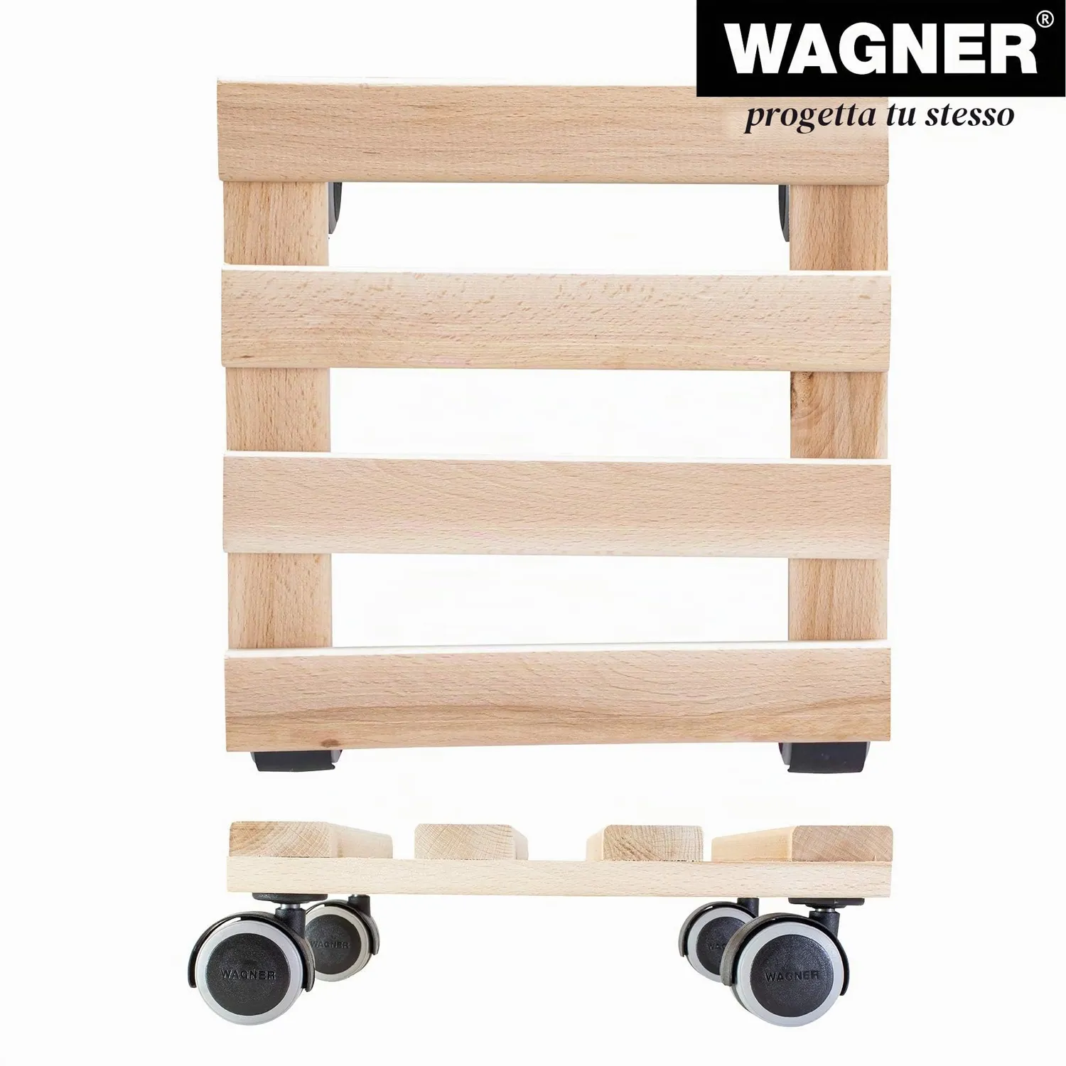 Wagner Paletti carrello piante 25x25 cm faggio morbido