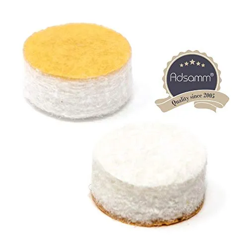 Adsamm Quality 100 feltrini bianchi Ø 12 mm spessore 5,5 mm