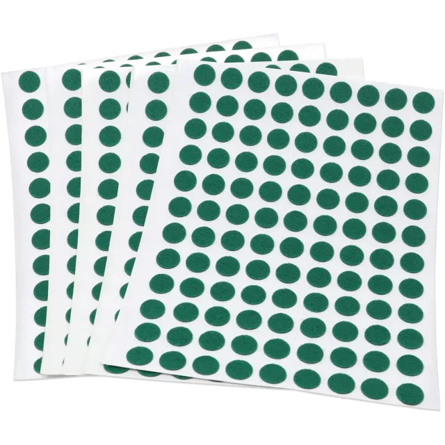 Adsamm ultrasottili feltrini rotondi ø 10 mm verdi 540 pezzi 1,5 mm