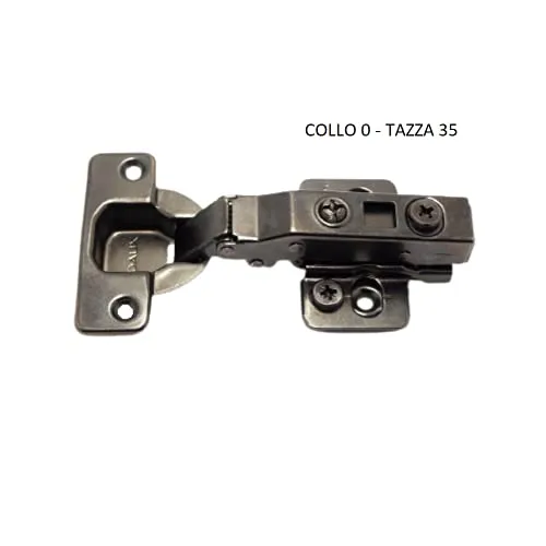 Indaux Titanium Cerniera soft Collo 0 4 pezzi brunita