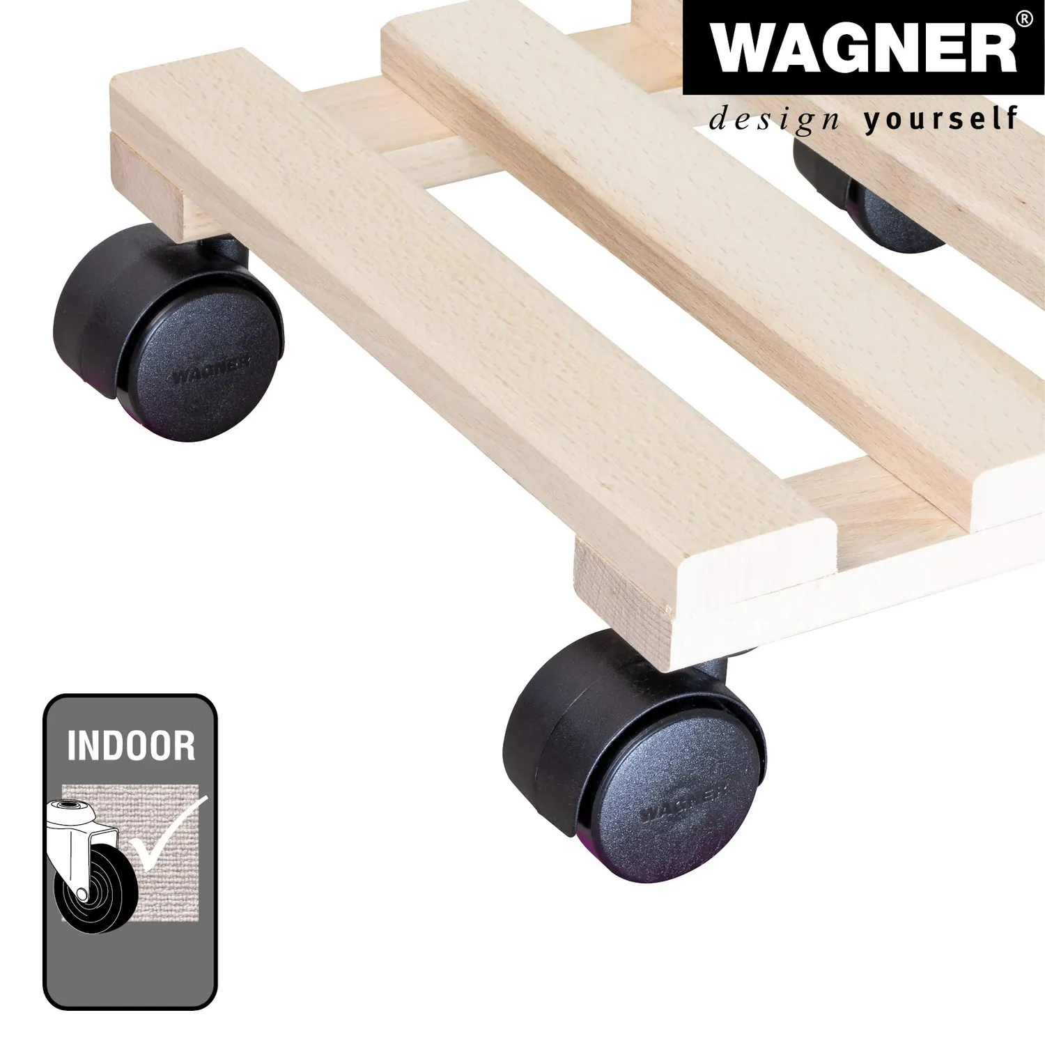 Wagner Paletti GH 0330 carrello piante legno 28x28 cm 100 kg