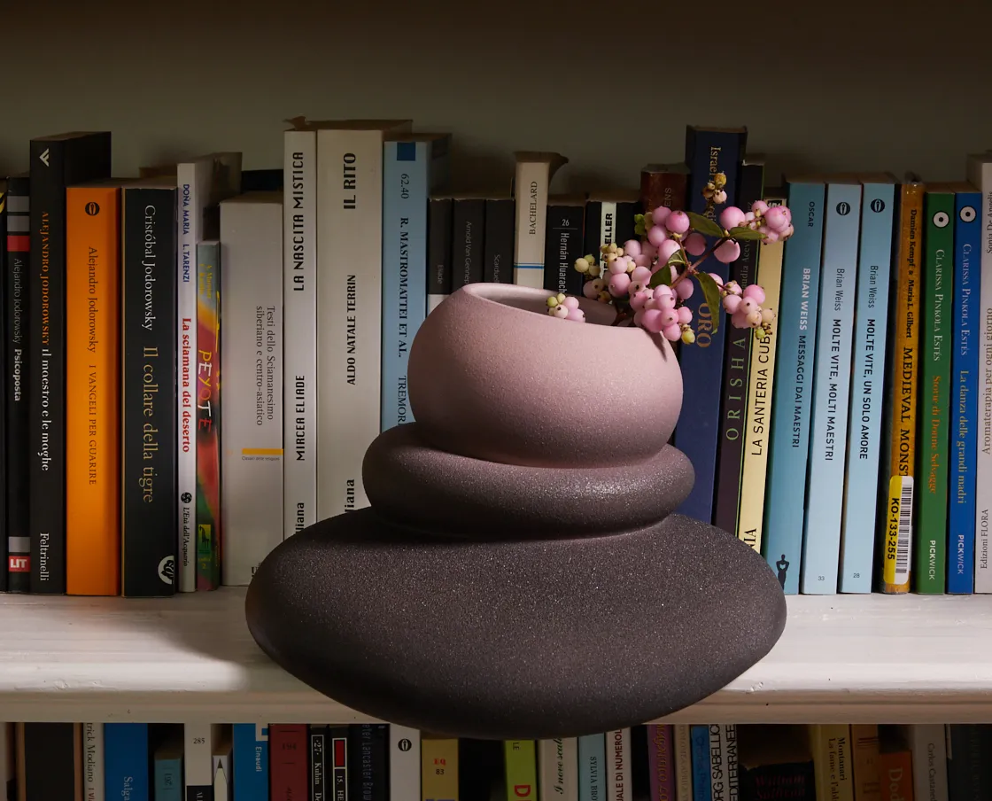 NIVA Design Colate Blob Sunshine vaso gres fatto a mano