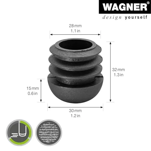 Wagner EH 0055 feltrini per tubi 4 pezzi Ø28/30 mm da inserire