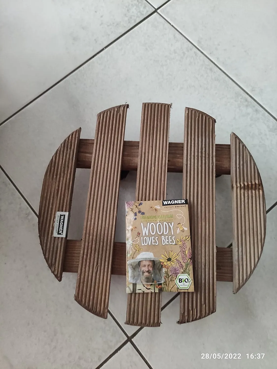 Wagner Country carrello piante Ø30 cm palissandro