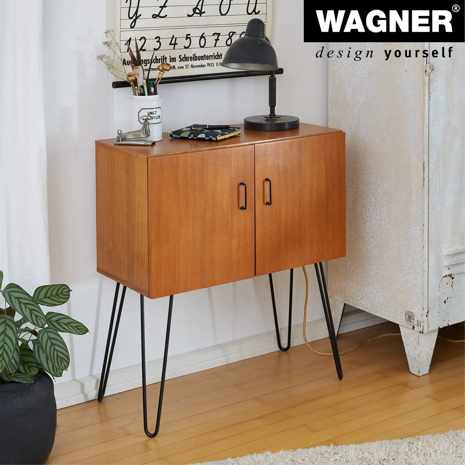 WAGNER Hairpin Leg ST 8240 gamba 40 cm nera 1 pezzo acciaio