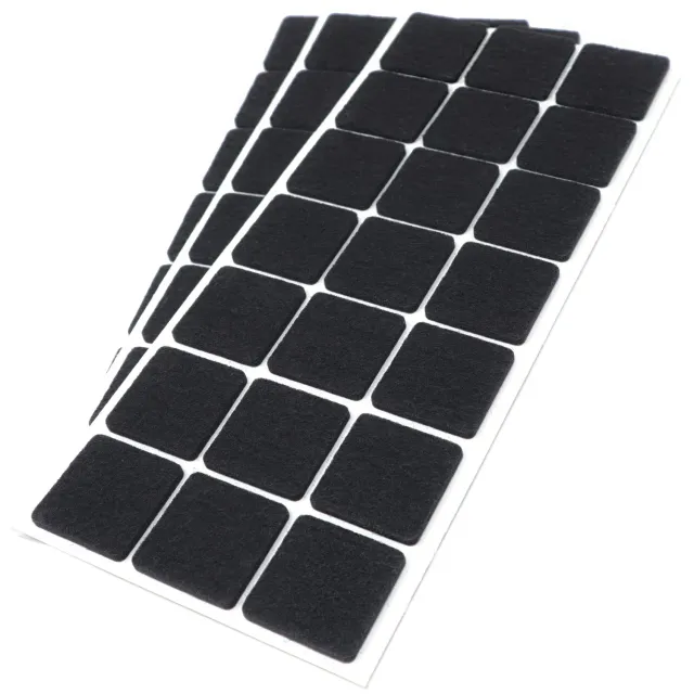 Adsamm Feltrini Autoadesivi 30x30 mm Neri 63 pz Quadrati