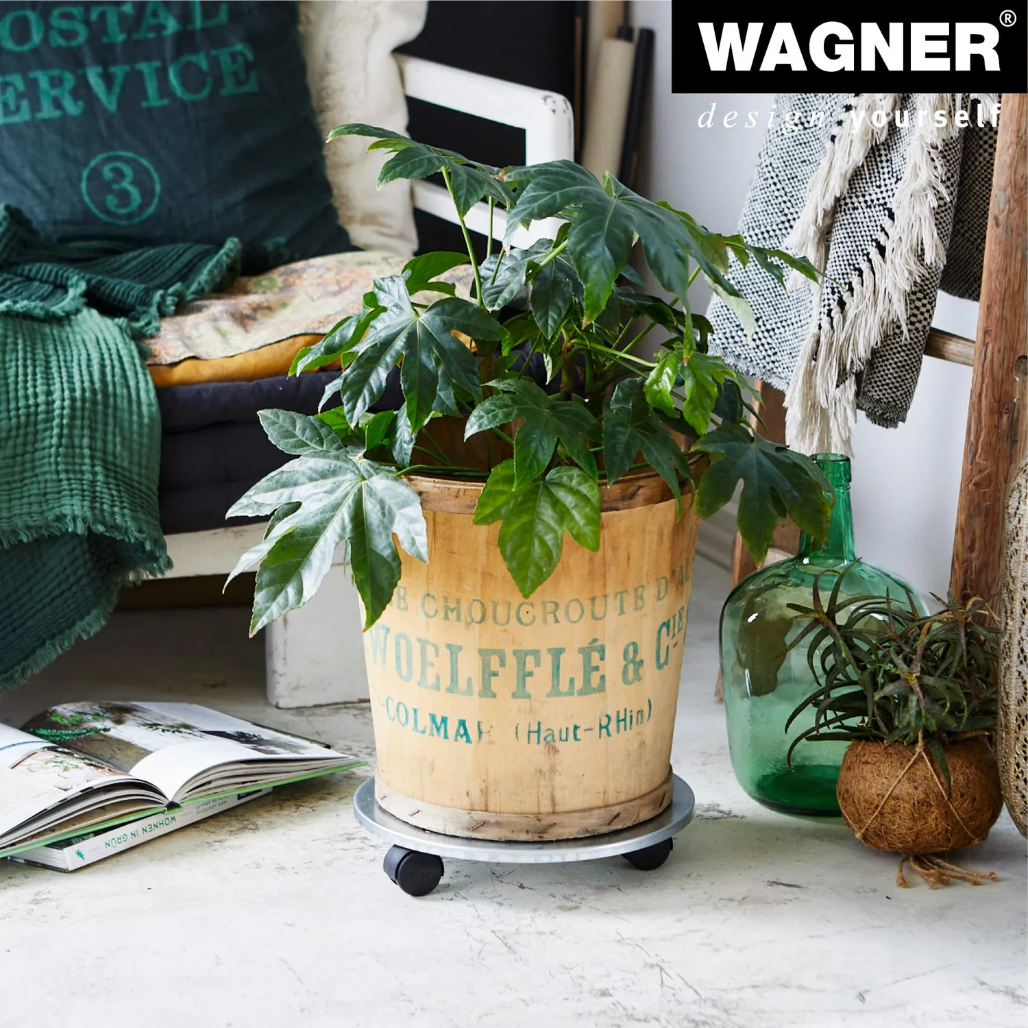 Wagner Steel 20006601 carrello piante Ø30 cm argento 60 kg