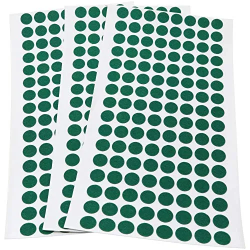 Adsamm Feltrini Autoadesivi Tondi Ø 12 mm Verde 384 pz Ultrasottili