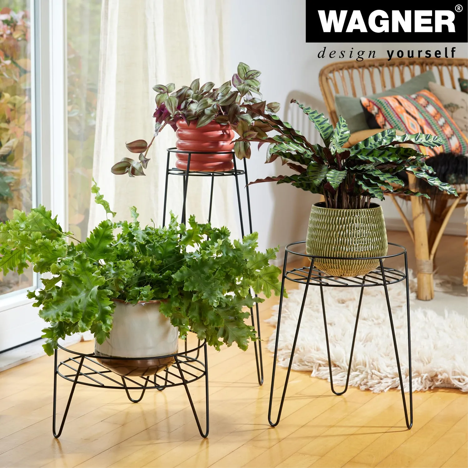 Wagner Hairpin 25064001 supporto piante nero Ø 28 cm 40 kg
