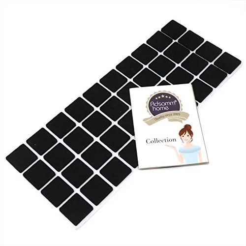 Adsamm Feltrini Autoadesivi 25x25 mm Neri 40 pz Quadrati