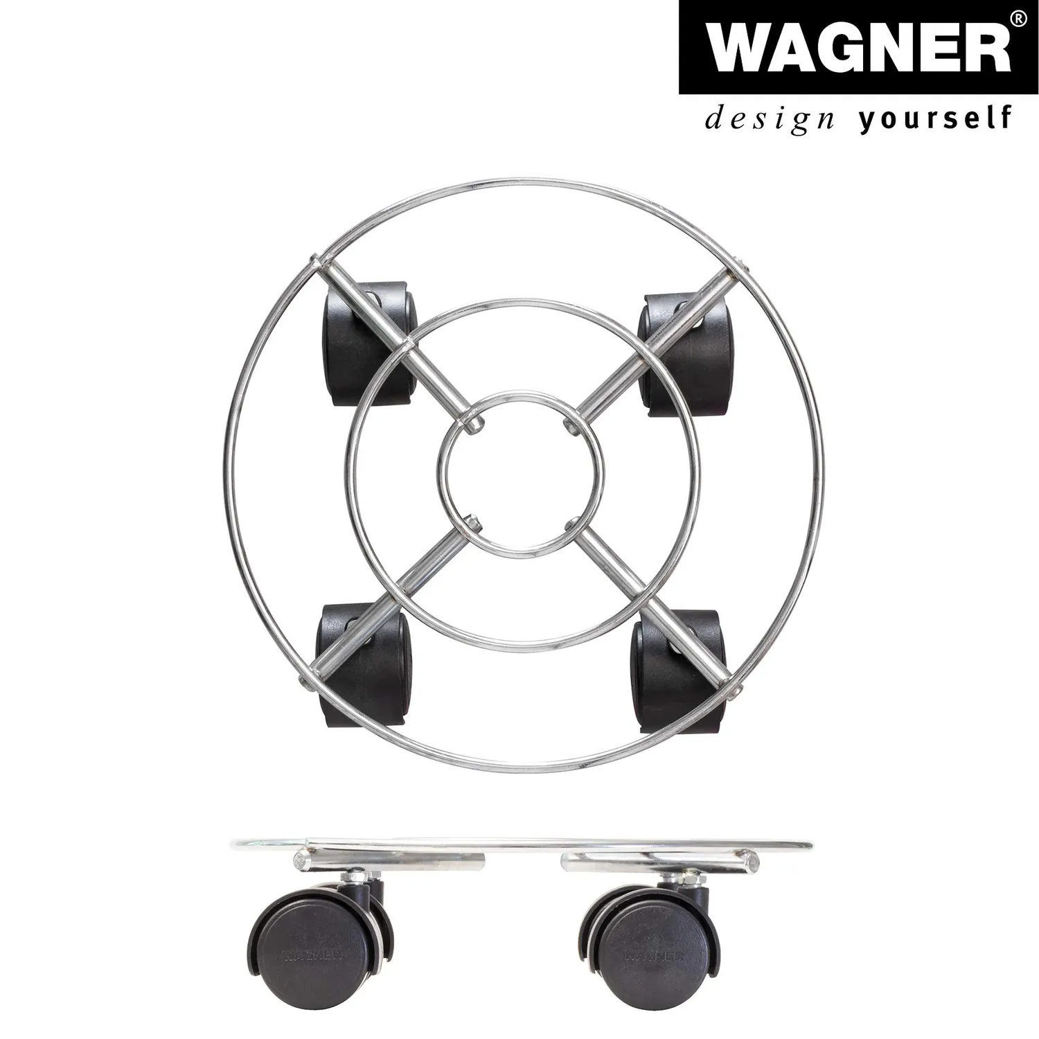 Wagner Chromato carrello piante Ø23 cm 60 kg