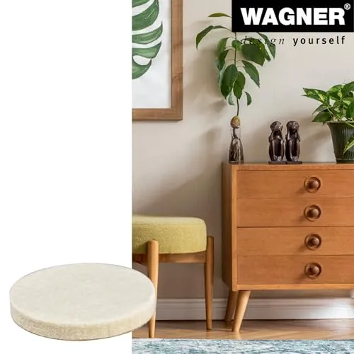 Wagner 15124699 EH 1246 feltrini lana Ø45 mm crema 4 pezzi