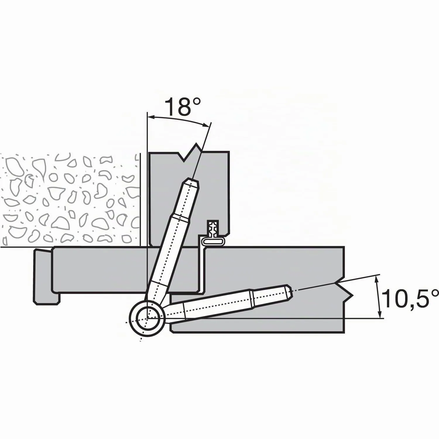 Gedotec Cerniere Porte Legno 16 mm Blu Zincato 2 Pezzi
