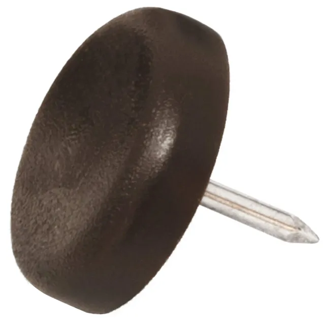 Adsamm 22 mm pattini marroni 100 pezzi con chiodo legno