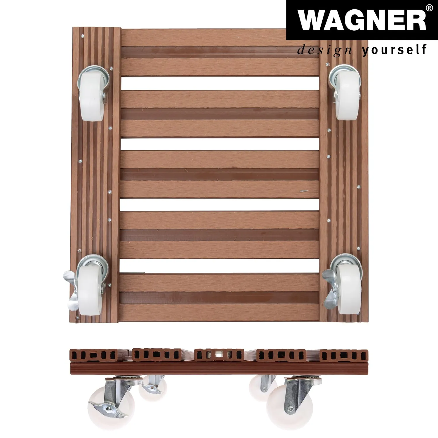 Wagner WPC Carrello Piante 38,5 cm Terracotta 120 kg