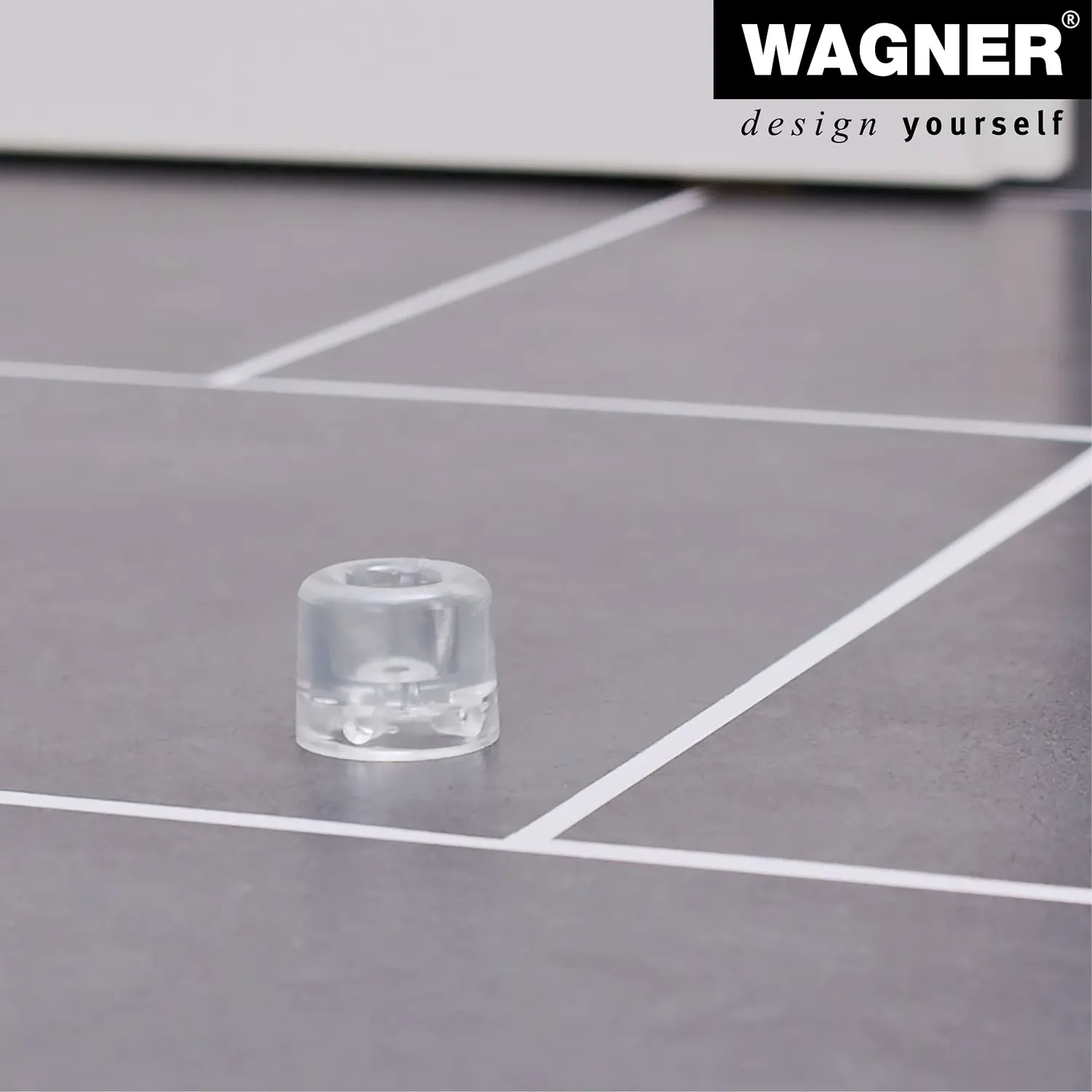 Wagner Vulkano Small fermaporta gomma 30x24mm trasparente