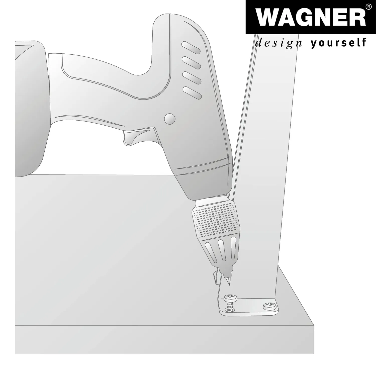Wagner V-Style ST 0610 gamba mobile 100 mm nera