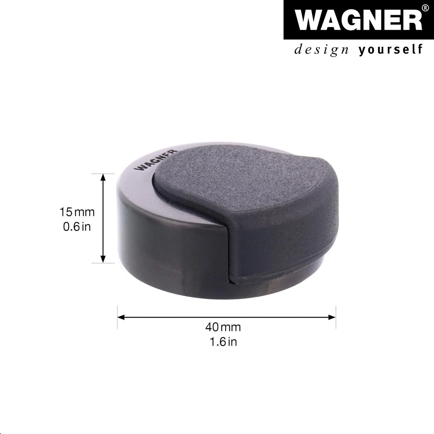 Wagner Design 15517311 fermaporta zinco inox 38x40mm