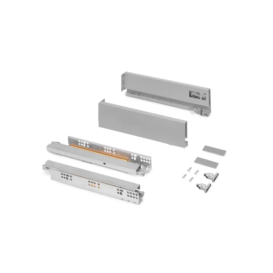 Emuca Cassetto Vertex H93 mm P350 mm Alluminio 40 kg
