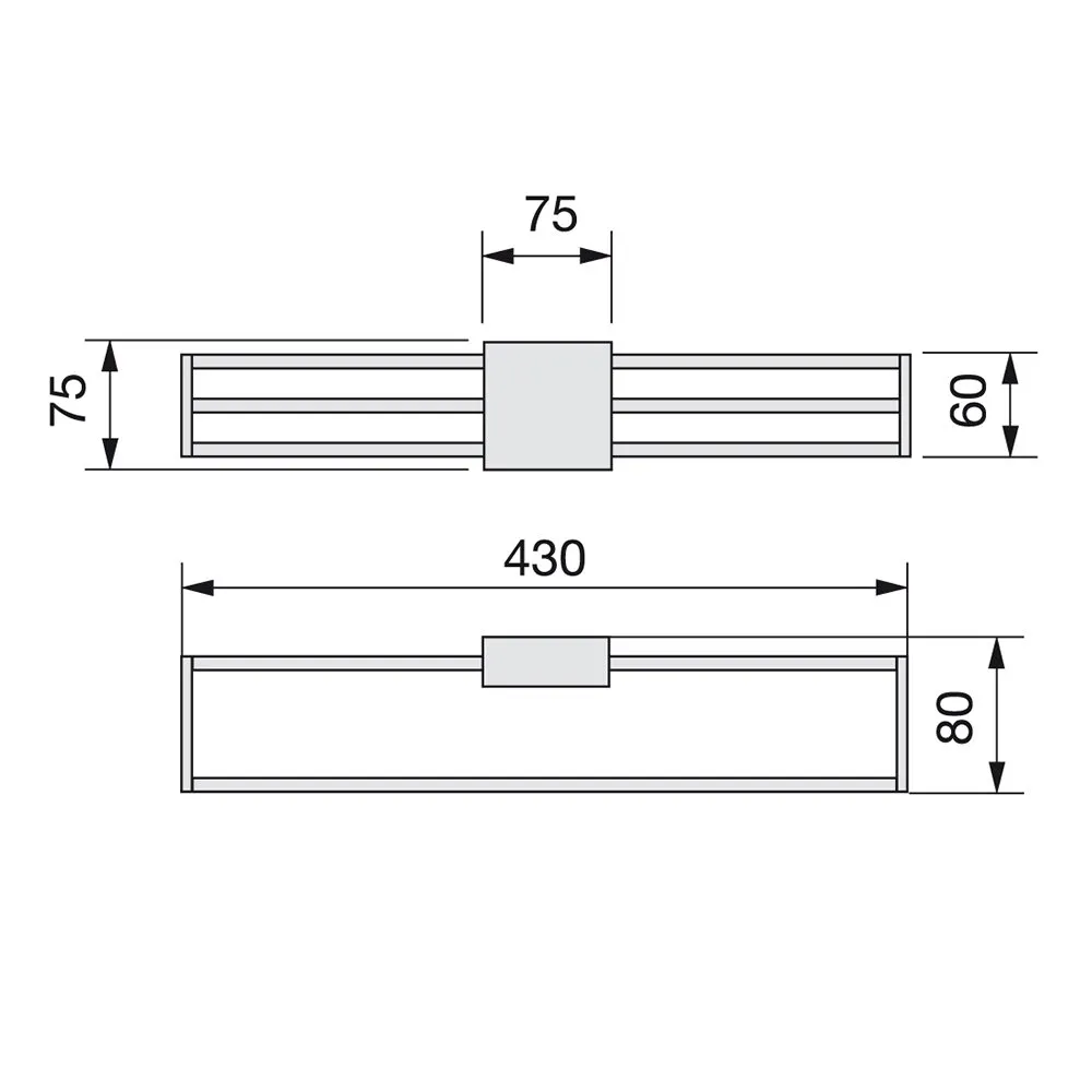 Emuca 7085525 appendicravatte estraibile laterale 430 mm