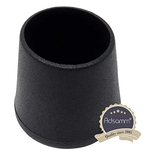 Adsamm Puntale Avvolgente Esterno Ø 25-26 mm Tappo 4 pz Nero Feltro