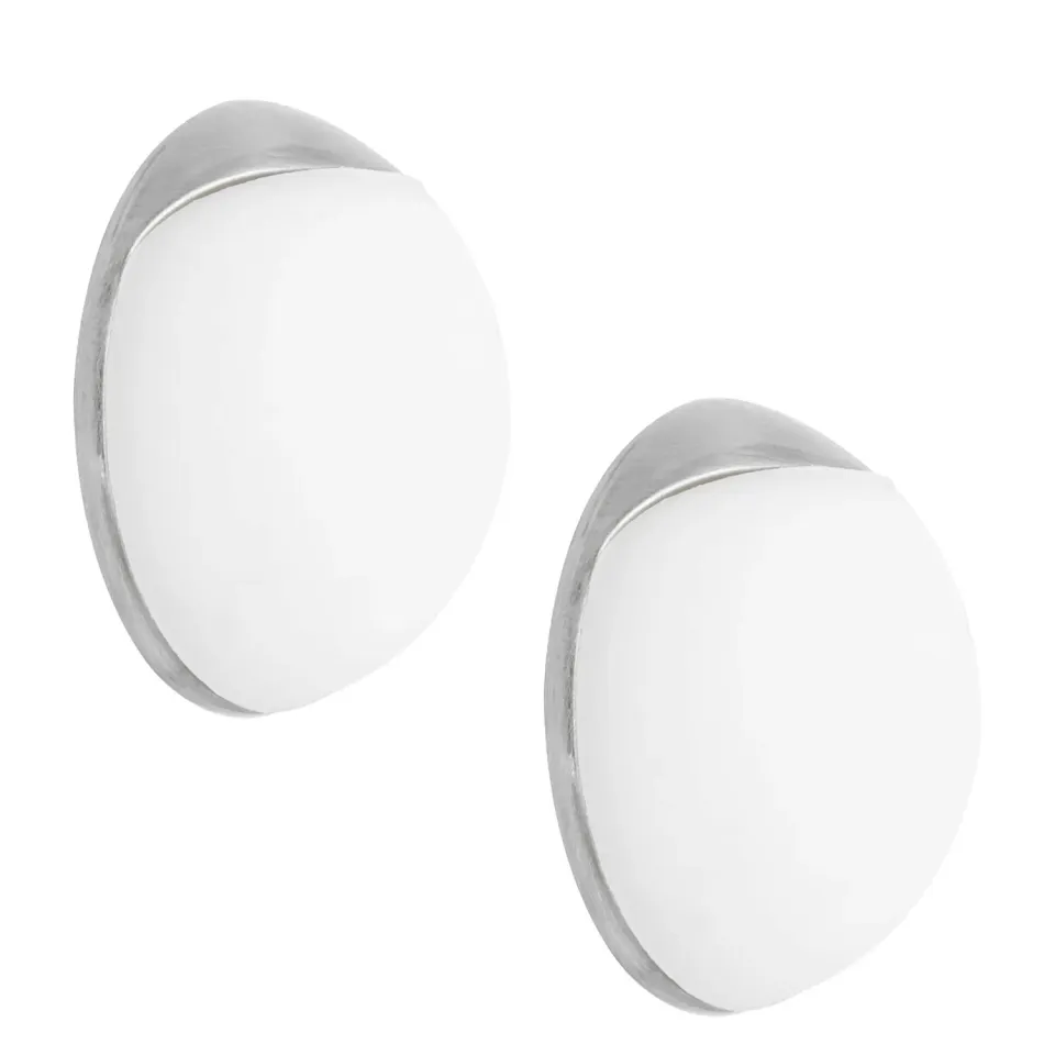 Wagner 15512202 fermaporta muro Ø20x8 set 2 pz zinco bianco