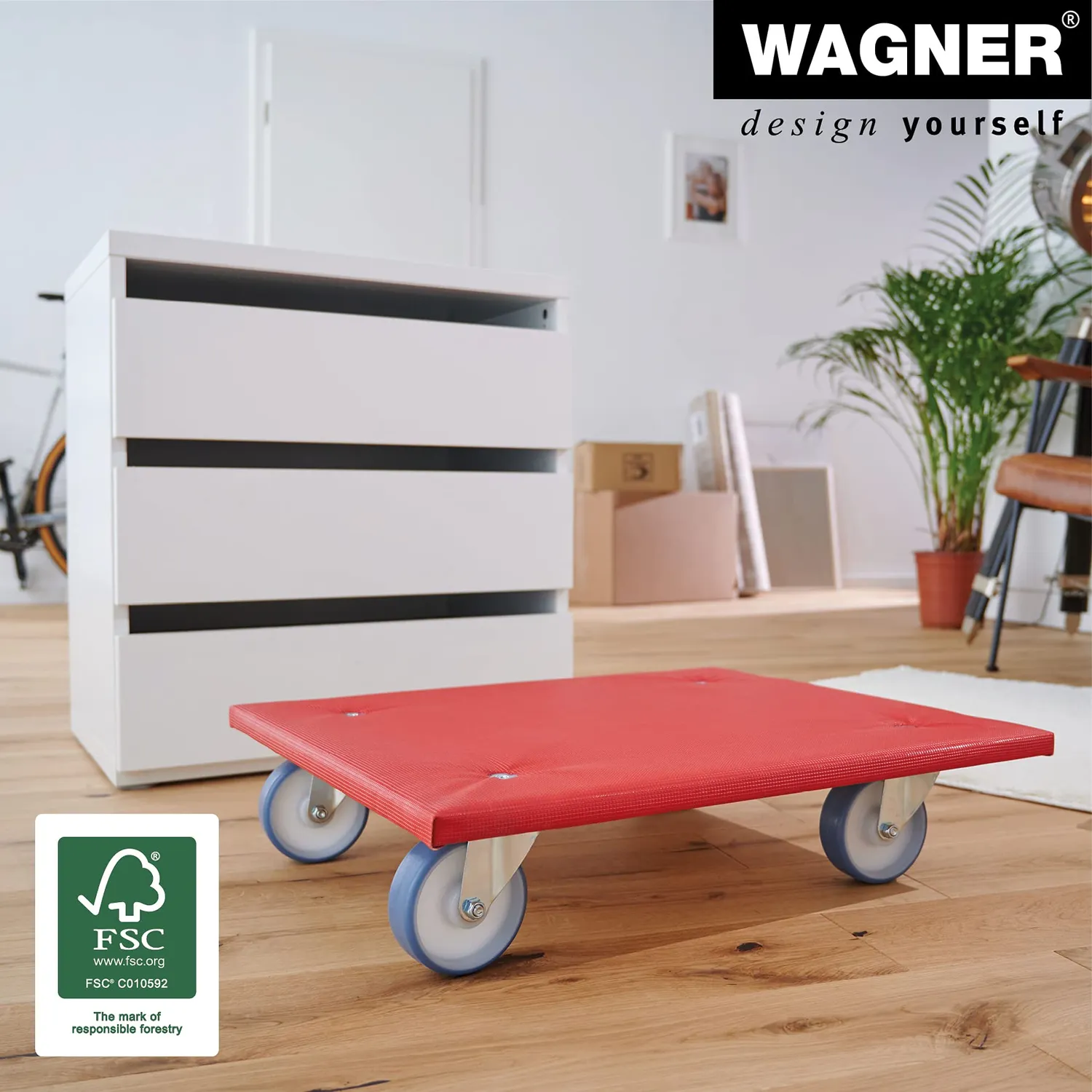 Wagner MM 1397 carrello trasporto 59x49 cm portata 400 kg