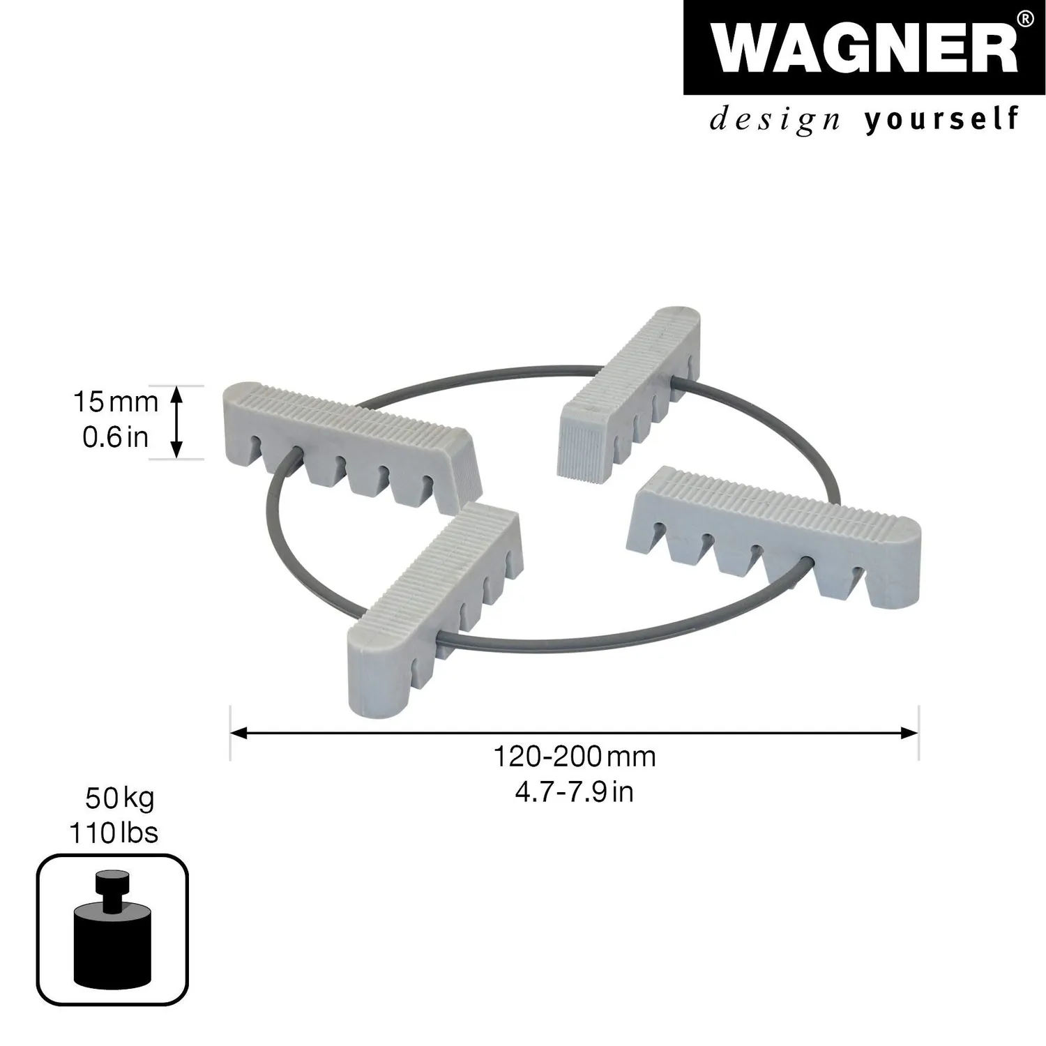 Wagner GH 0800 supporto vasi Ø 12-20 cm 50 kg