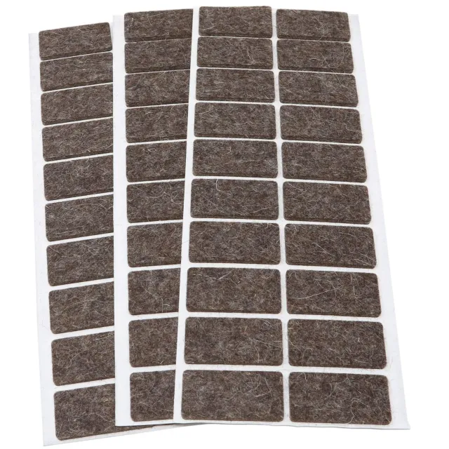Adsamm feltrini autoadesivi 20x40 mm marroni 60 pezzi lana