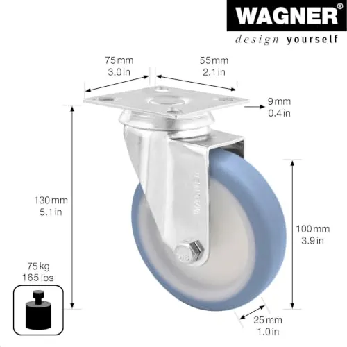 Wagner RO 1700 rotella girevole 100 mm 1 pz ultrasoft