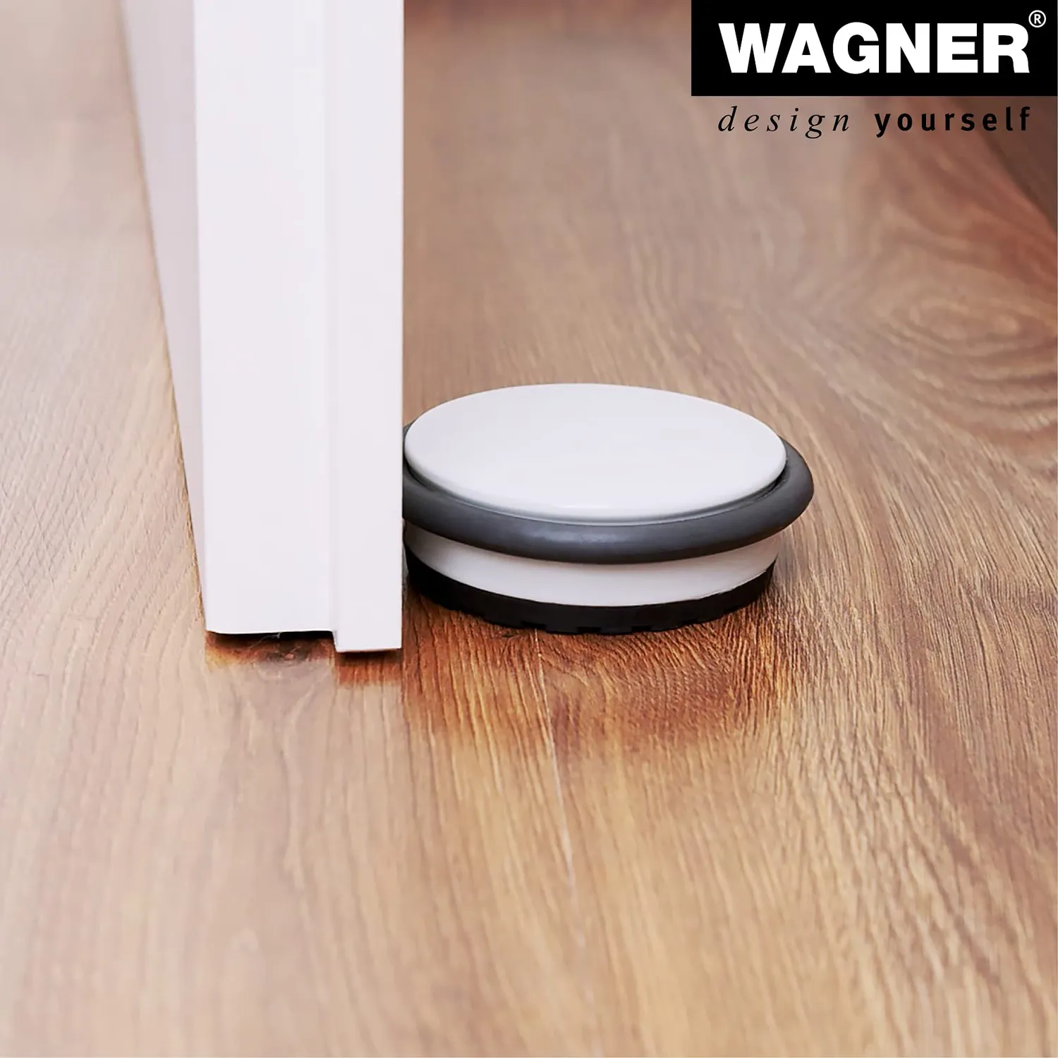 Wagner Big Disk fermaporta pavimento grigio chiaro 98 mm