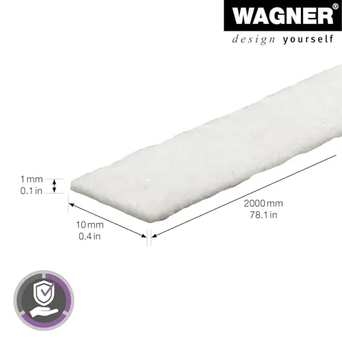 Wagner EH 0001 15000199 rotolo feltro adesivo bianco 10mmx2m sottile