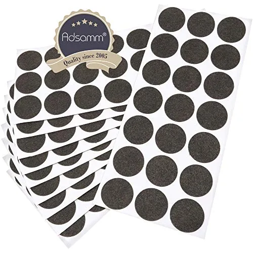 Adsamm ultrasottili feltrini per mobili rotondi Ø30mm marroni 210pz 1,5mm