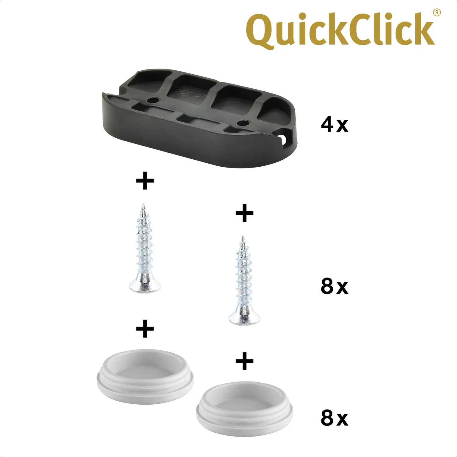 WAGNER QuickClick 15831700 Pattini Sedia 52x25 mm Plastica