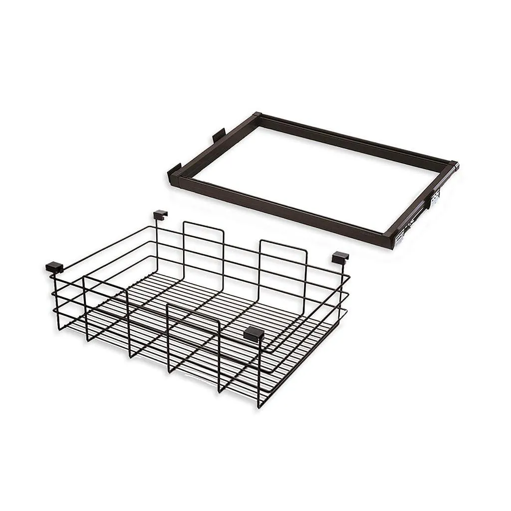 Emuca Portapantaloni Rimovibile 600 mm 7 Aste Moka Alluminio