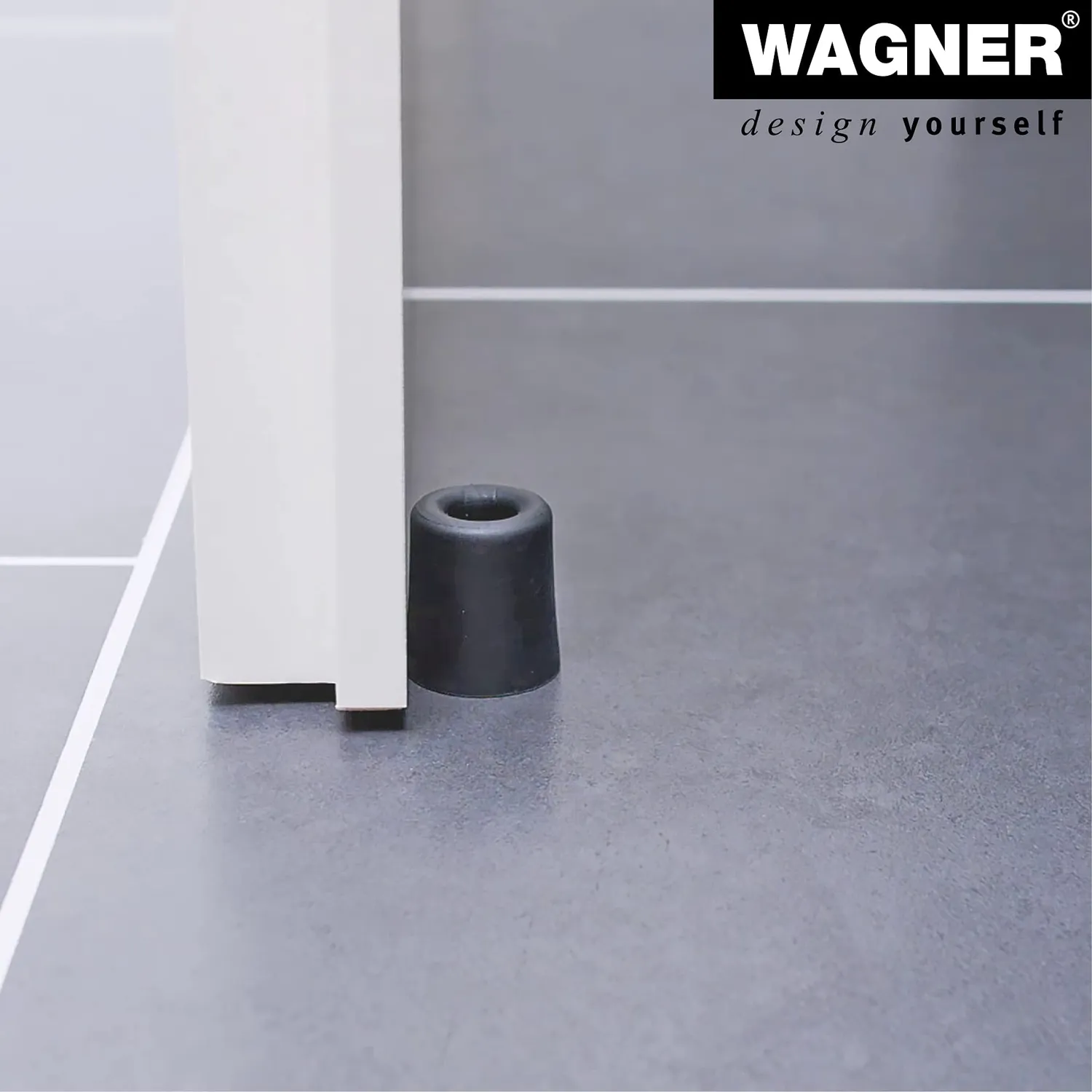 Wagner Vulkano Medium fermaporta avvitare rosso 31x34 mm