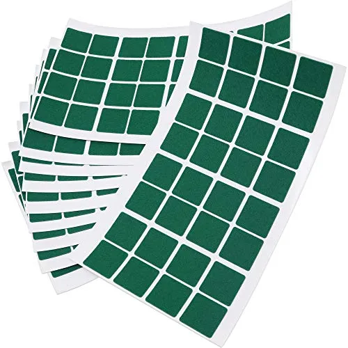 Adsamm 25x25 mm feltrini autoadesivi verde 320 pezzi ultrasottili