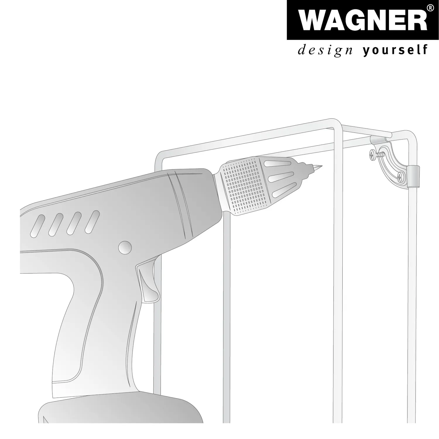 Wagner ST 5145 cornice design 400x500 mm nera 1 pezzo