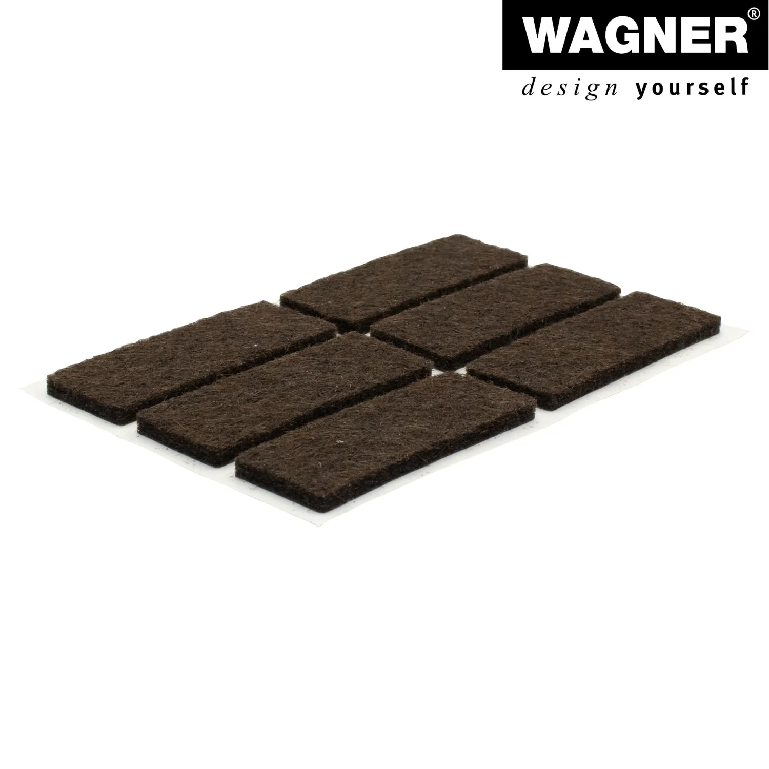 Wagner EH 1745 feltrini adesivi marroni 12 pezzi sottili