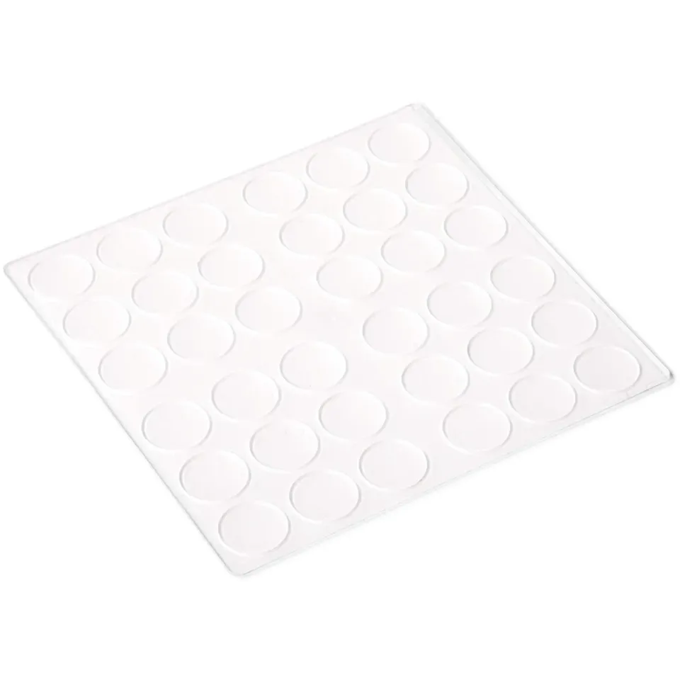 Adsamm tamponi paracolpi trasparenti 36 pezzi Ø 18 mm