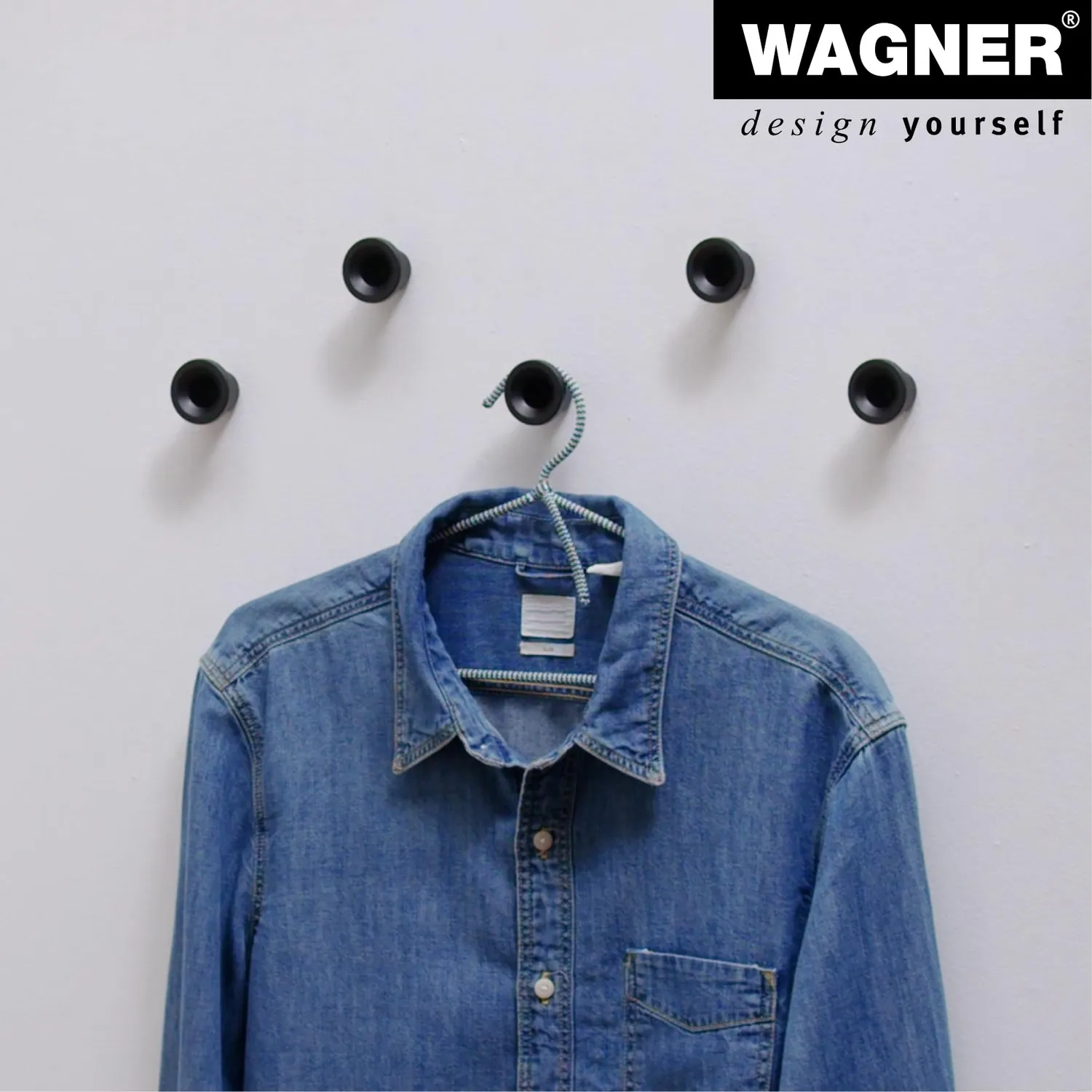 Wagner hooks4home Rotondo EH 0450 gancio parete Ø 40 mm plastica