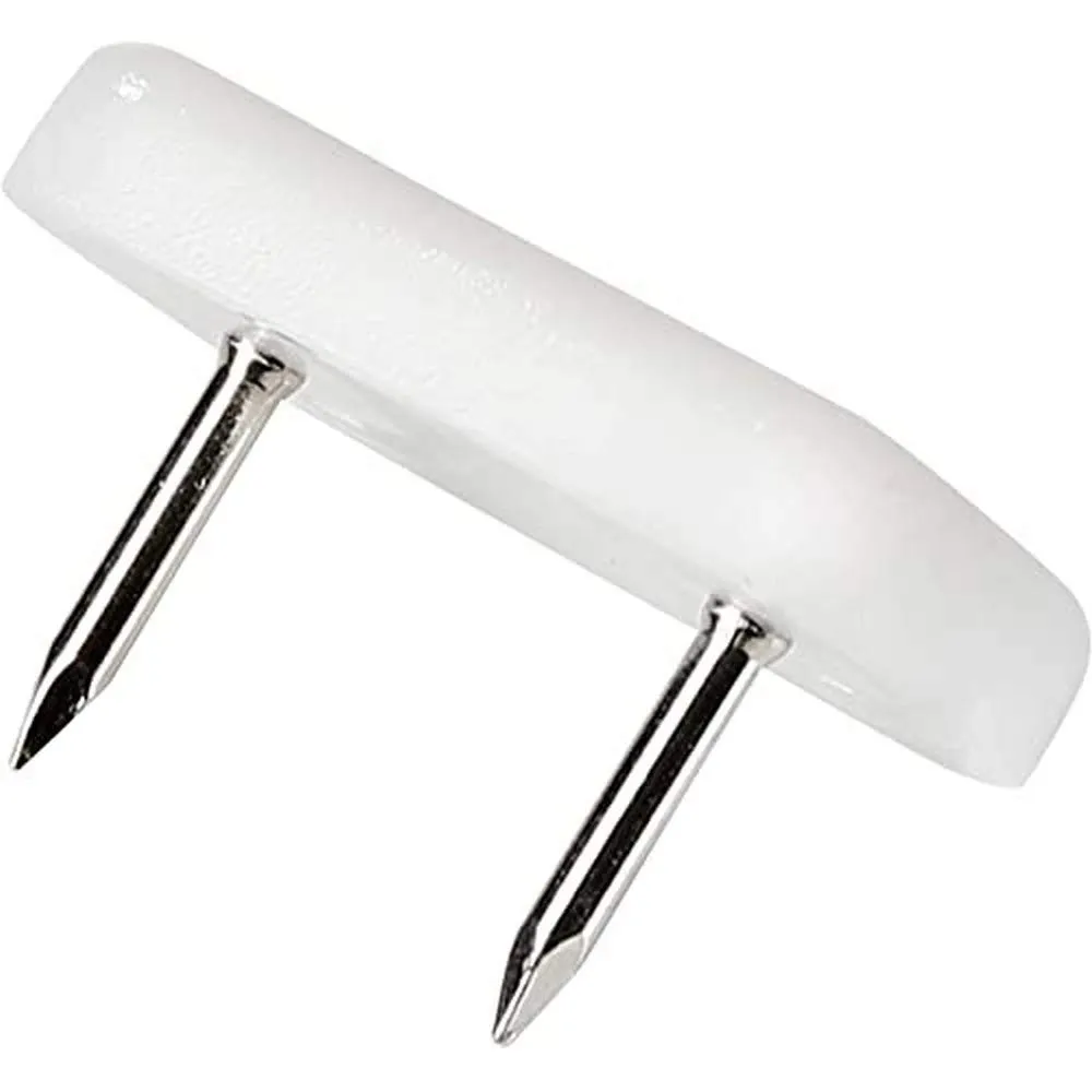 Adsamm pattini plastica con chiodo 18x44 mm marroni 32 pezzi