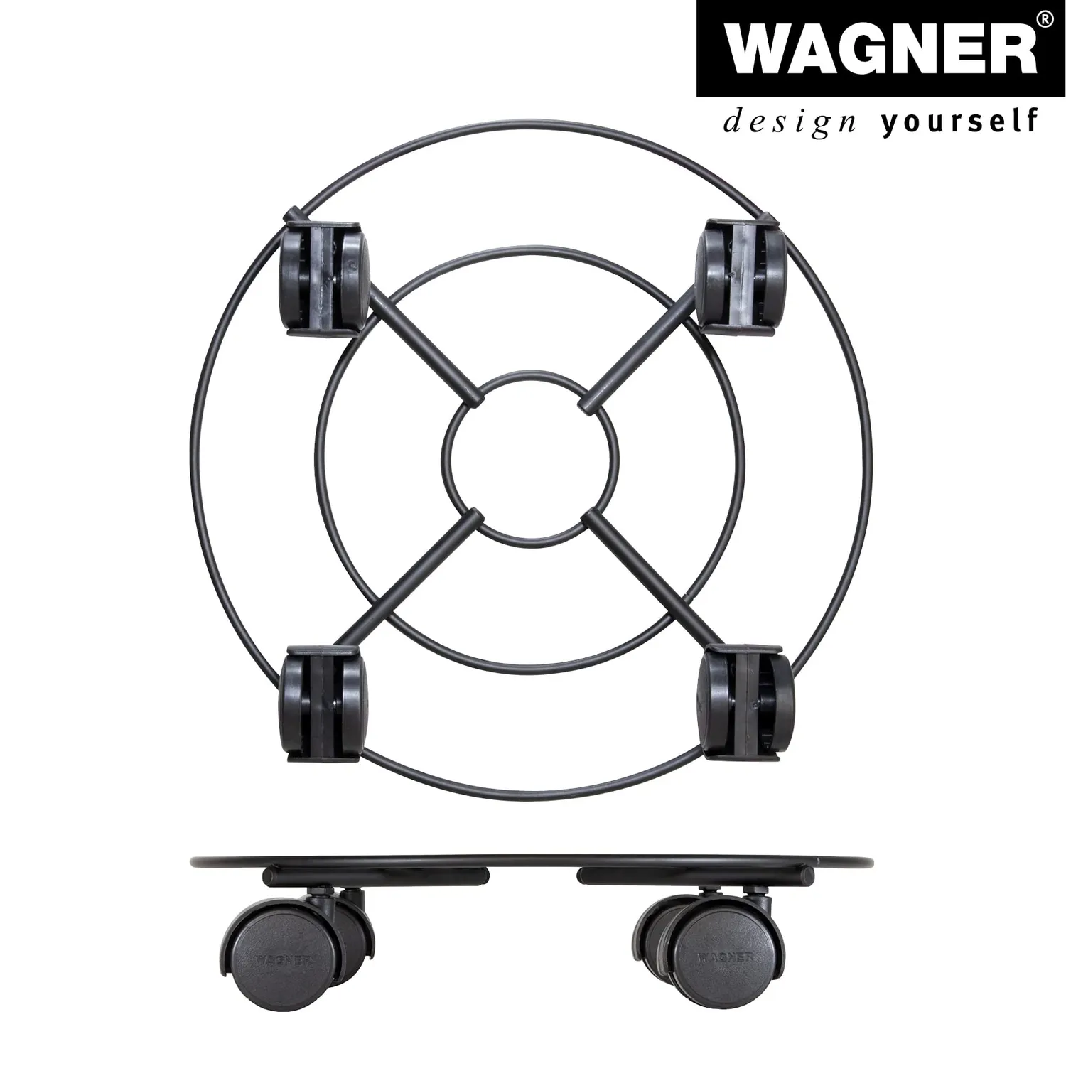 Wagner Draht GH 0943 sottovaso ruote Ø30 cm 60 kg