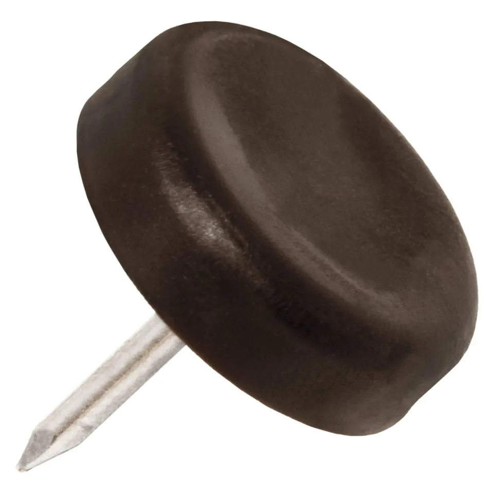 Adsamm PG-N-BR-20-4 pattini plastica marroni 20 mm 4 pezzi