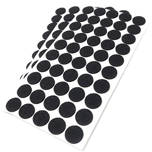 Adsamm 150 feltrini adesivi neri Ø22 mm spessore 3,5 mm