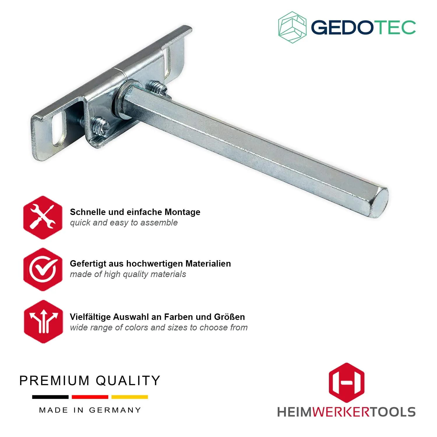 Gedotec Clever reggimensola invisibile 2 pezzi acciaio 30 kg