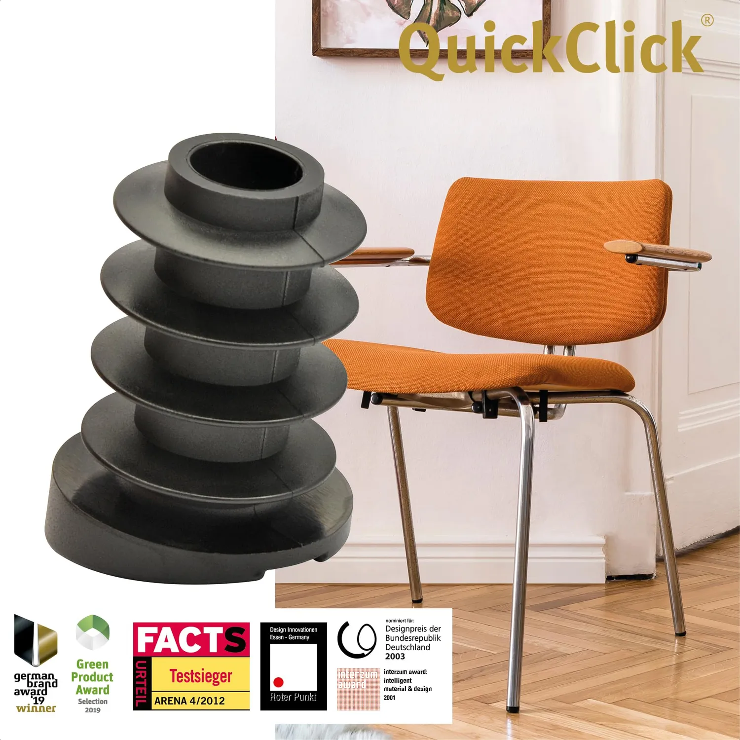 Wagner QuickClick 15787200 base Smart piedini set 4 pezzi 18/22 mm 12°