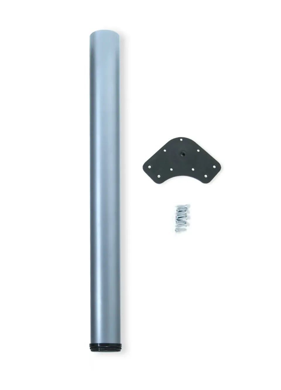 Emuca Gamba Tavolo Regolabile 710-740 Alluminio Ø80